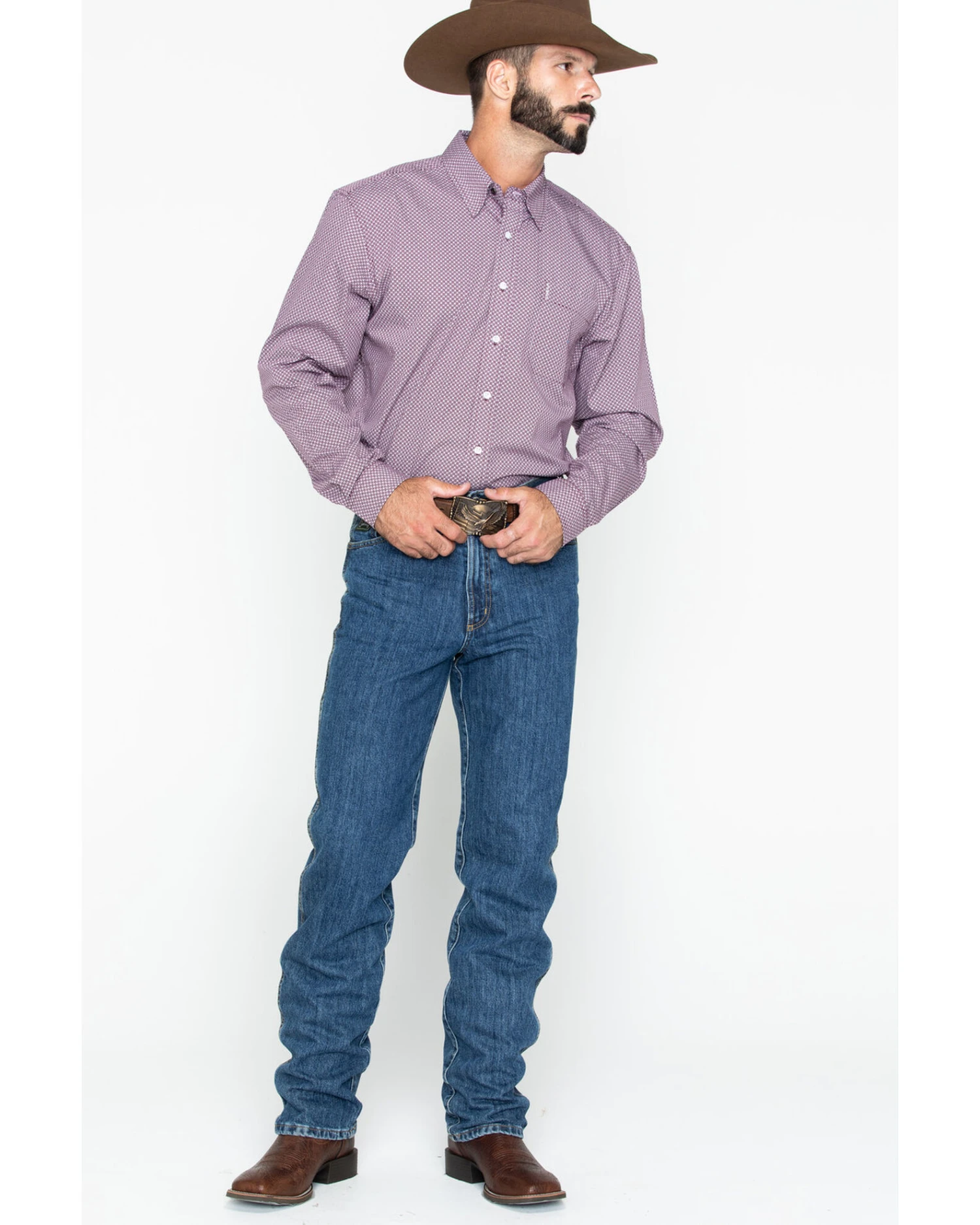 Cinch Men's Green Label Relaxed Fit Dark Stonewash Jeans 8 Cinch Men's Green Label Relaxed Fit Dark Stonewash Jeans - Image 6