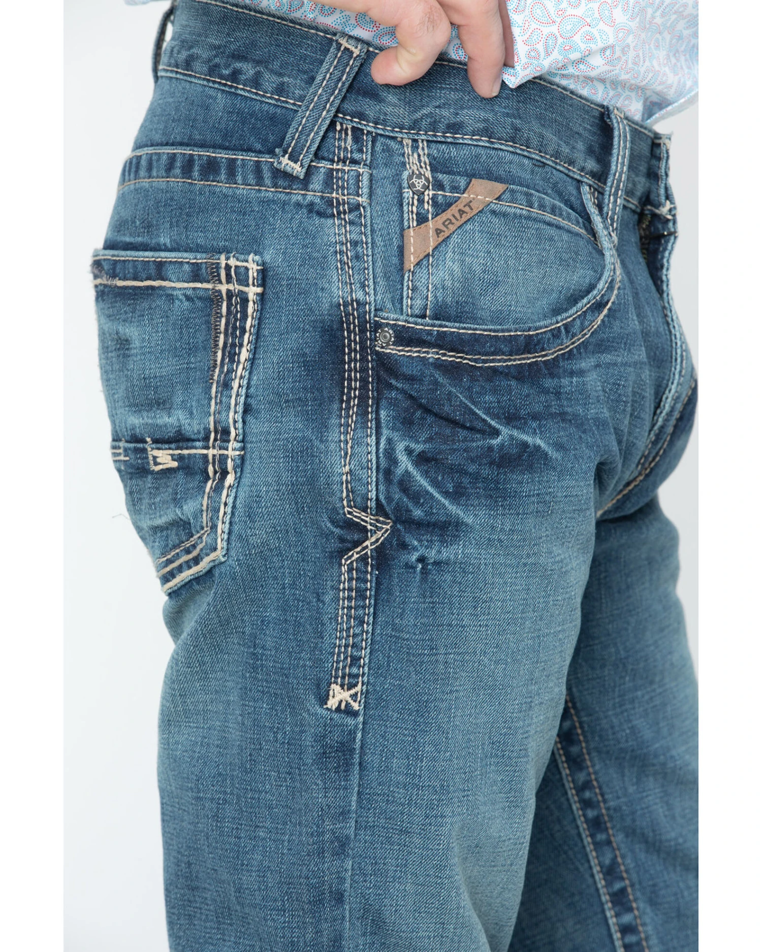 Ariat Men's M5 Gulch Straight Leg Jeans 6 Ariat Men's M5 Gulch Straight Leg Jeans - Image 4