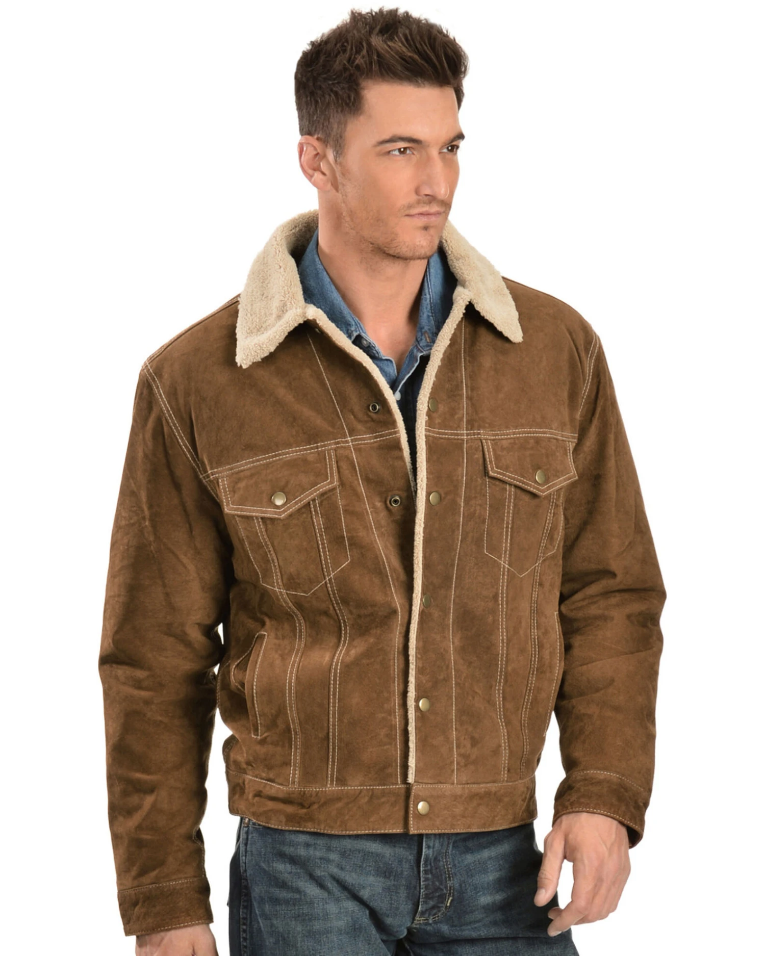 Scully Men's Boar Suede Pilot Jacket 4 Scully Men's Boar Suede Pilot Jacket - Image 2
