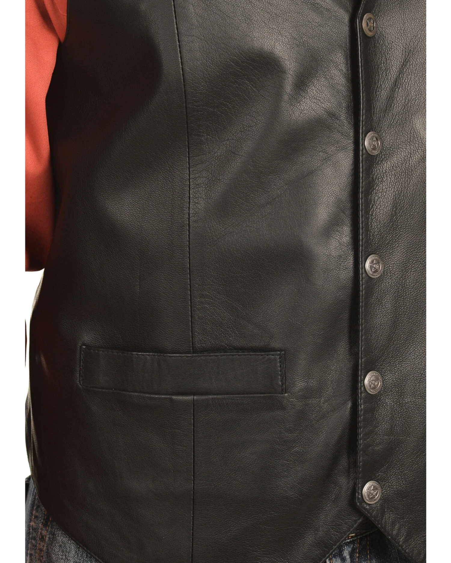 Scully Men's Lamb Leather Vest 5 Scully Men's Lamb Leather Vest - Image 3