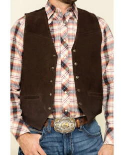 Roper Men's Suede Buckle Tie Vest -Ariat || Wrangler || Carhartt Shop 082C89 7010 P4