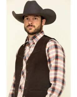Roper Men's Suede Buckle Tie Vest -Ariat || Wrangler || Carhartt Shop 082C89 7010 P5