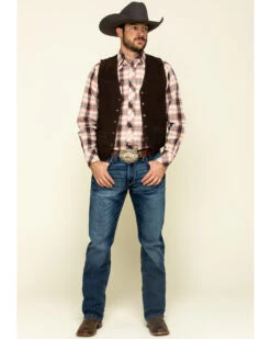 Roper Men's Suede Buckle Tie Vest -Ariat || Wrangler || Carhartt Shop 082C89 7010 P6