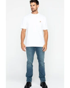 Carhartt Men's Loose Fit Heavyweight Logo Pocket Work T-Shirt -Ariat || Wrangler || Carhartt Shop 086772 01 D4
