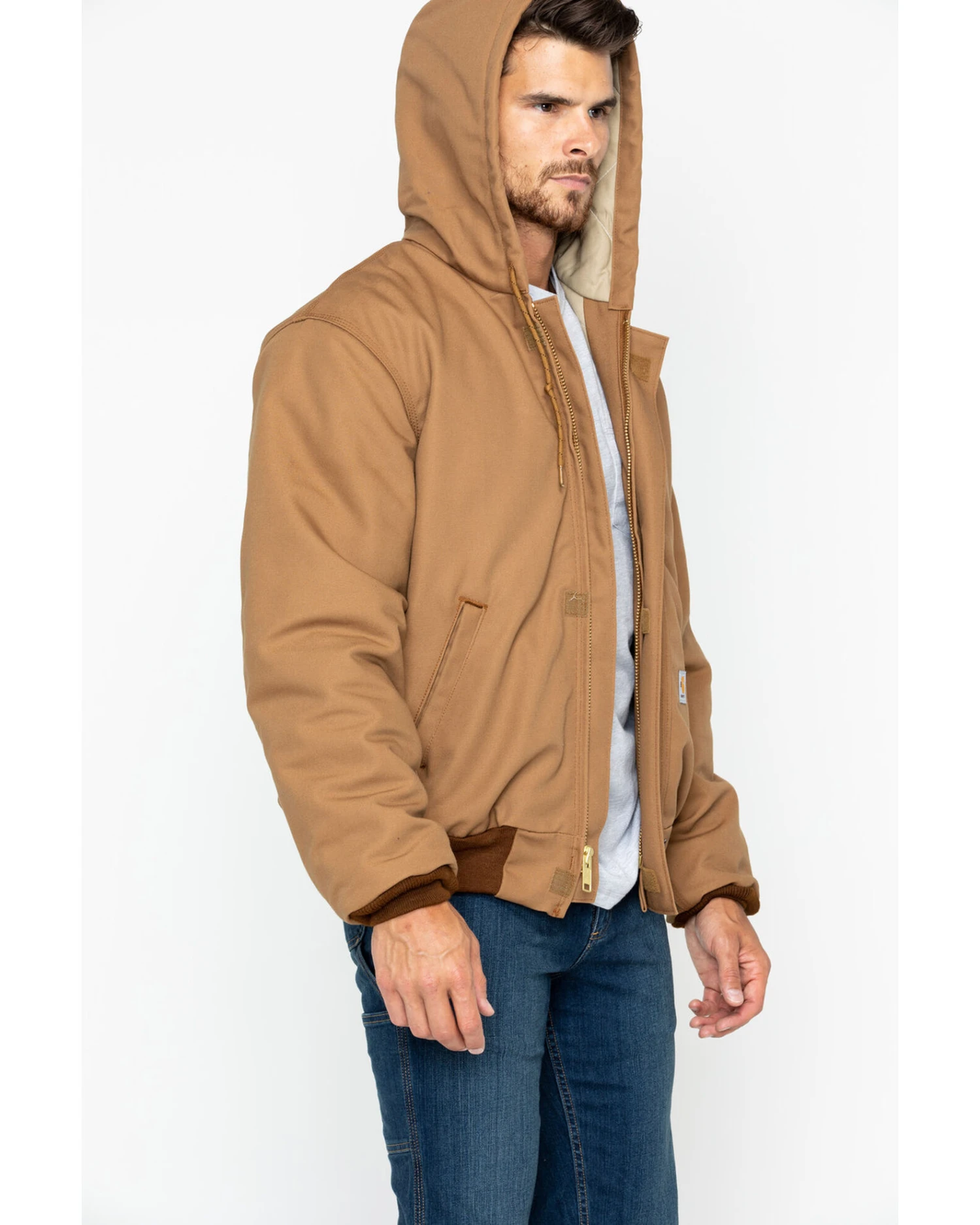 Carhartt Men's FR Duck Active Hooded Jacket 4 Carhartt Men's FR Duck Active Hooded Jacket - Image 2