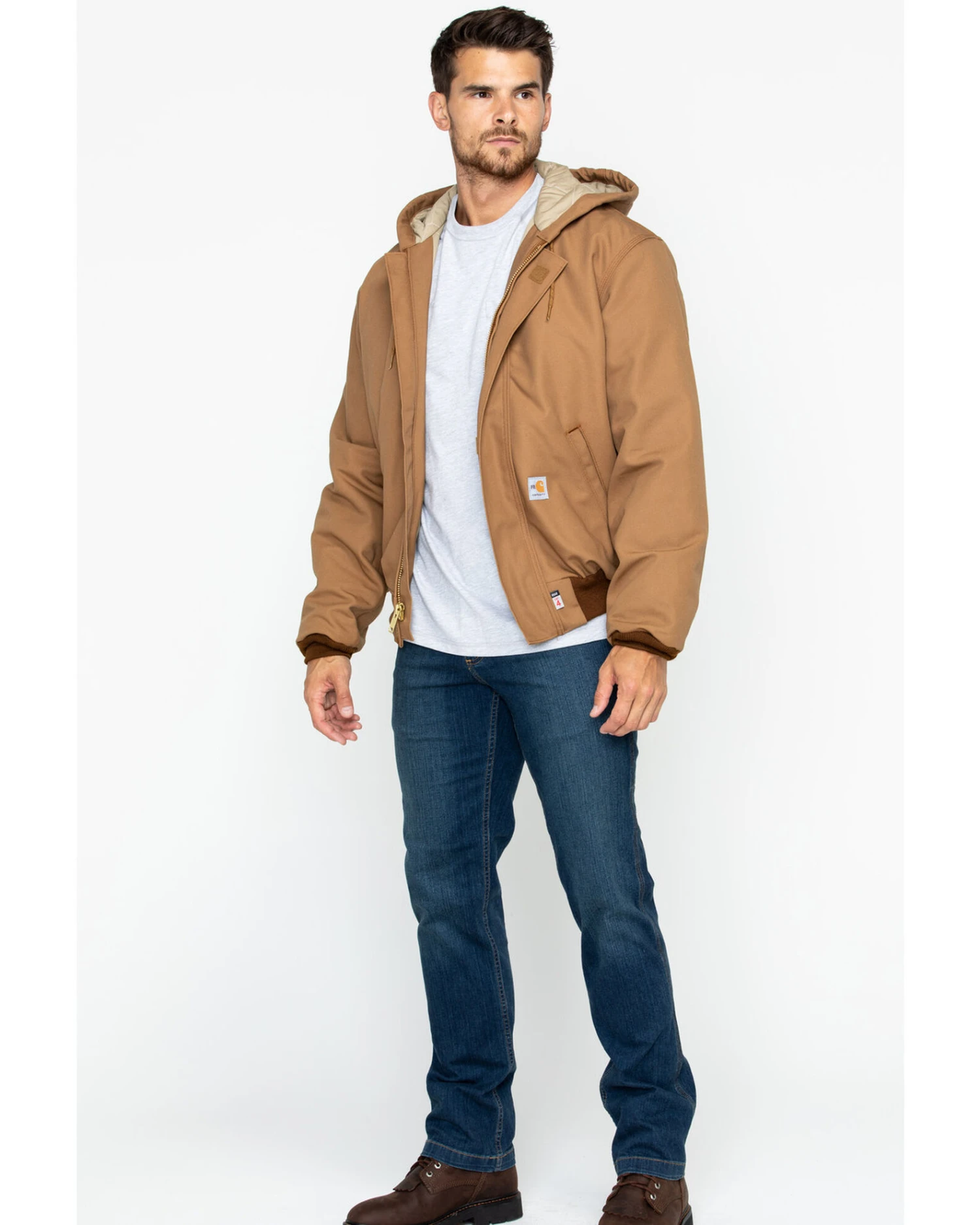 Carhartt Men's FR Duck Active Hooded Jacket 8 Carhartt Men's FR Duck Active Hooded Jacket - Image 6