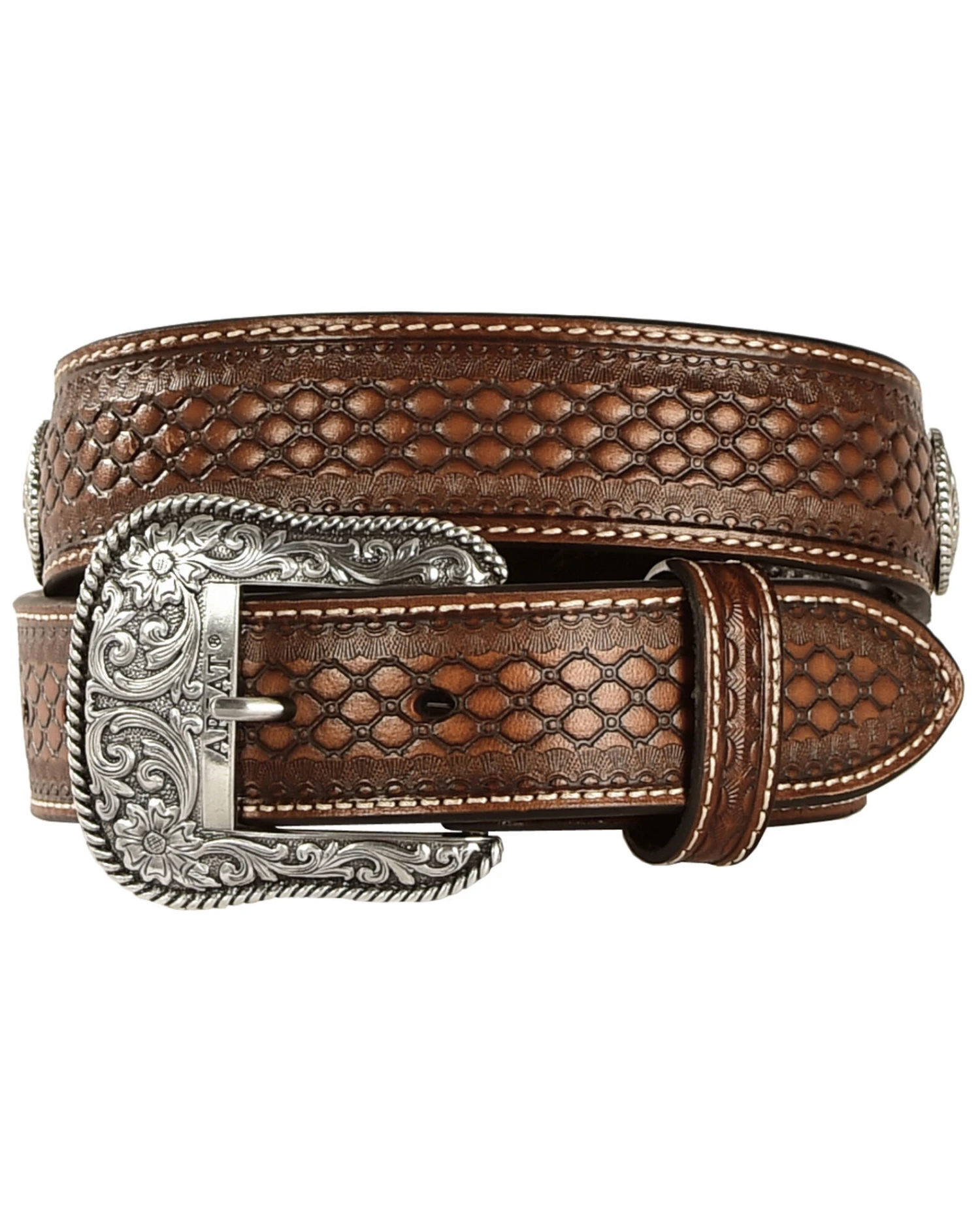 Ariat Men's Aztec Concho Belt 3 Ariat Men's Aztec Concho Belt