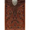 Ariat Men's Rodeo Bi-Fold Tooled Leather Wallet -Ariat || Wrangler || Carhartt Shop 120N43 22 P1