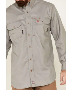 Ariat Men's Fire Resistant Solid Vent Long Sleeve Work Shirt -Ariat || Wrangler || Carhartt Shop 2000199829 040 P3
