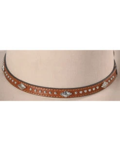 Cody James Silver Studs With Diamond Conchos Hat Band -Ariat || Wrangler || Carhartt Shop 2000221736 280 D2