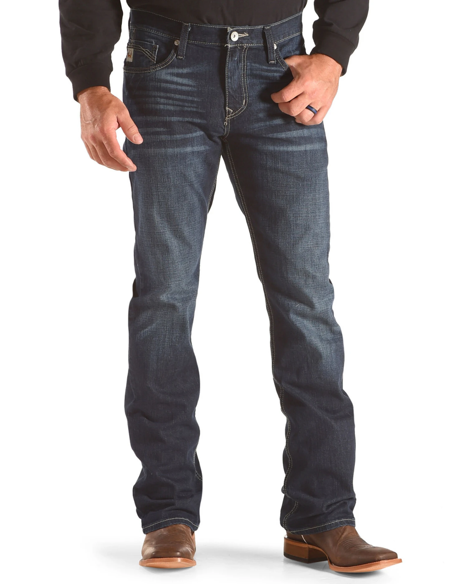 Cinch Men's Ian Western Bootcut Jeans 5 Cinch Men's Ian Western Bootcut Jeans - Image 3