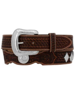 Tony Lama Men's Tooled Stillwater Creek Western Belt