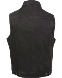 Milwaukee Leather Men's Snap Front Denim Vest With Shirt Collar  -Ariat || Wrangler || Carhartt Shop 2000235681 001 P2