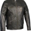 Milwaukee Leather Men's Quilted Shoulders Snap Collar Leather Jacket 1 Milwaukee Leather Men's Quilted Shoulders Snap Collar Leather Jacket -Ariat || Wrangler || Carhartt Shop 2000236125 001 P1