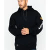 Hawx Men's Logo Sleeve Hooded Work Sweatshirt 