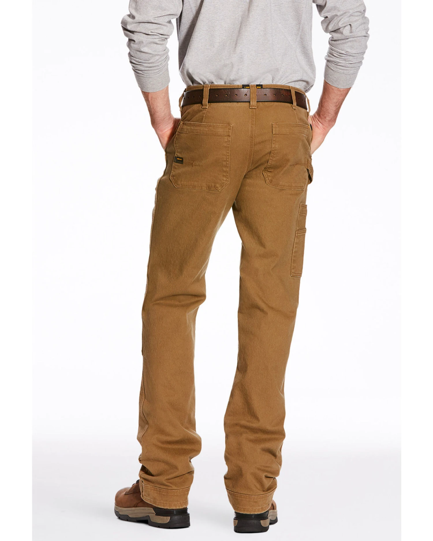 Ariat Men's Rebar M4 Washed Twill Dungaree Work Pants 3 Ariat Men's Rebar M4 Washed Twill Dungaree Work Pants