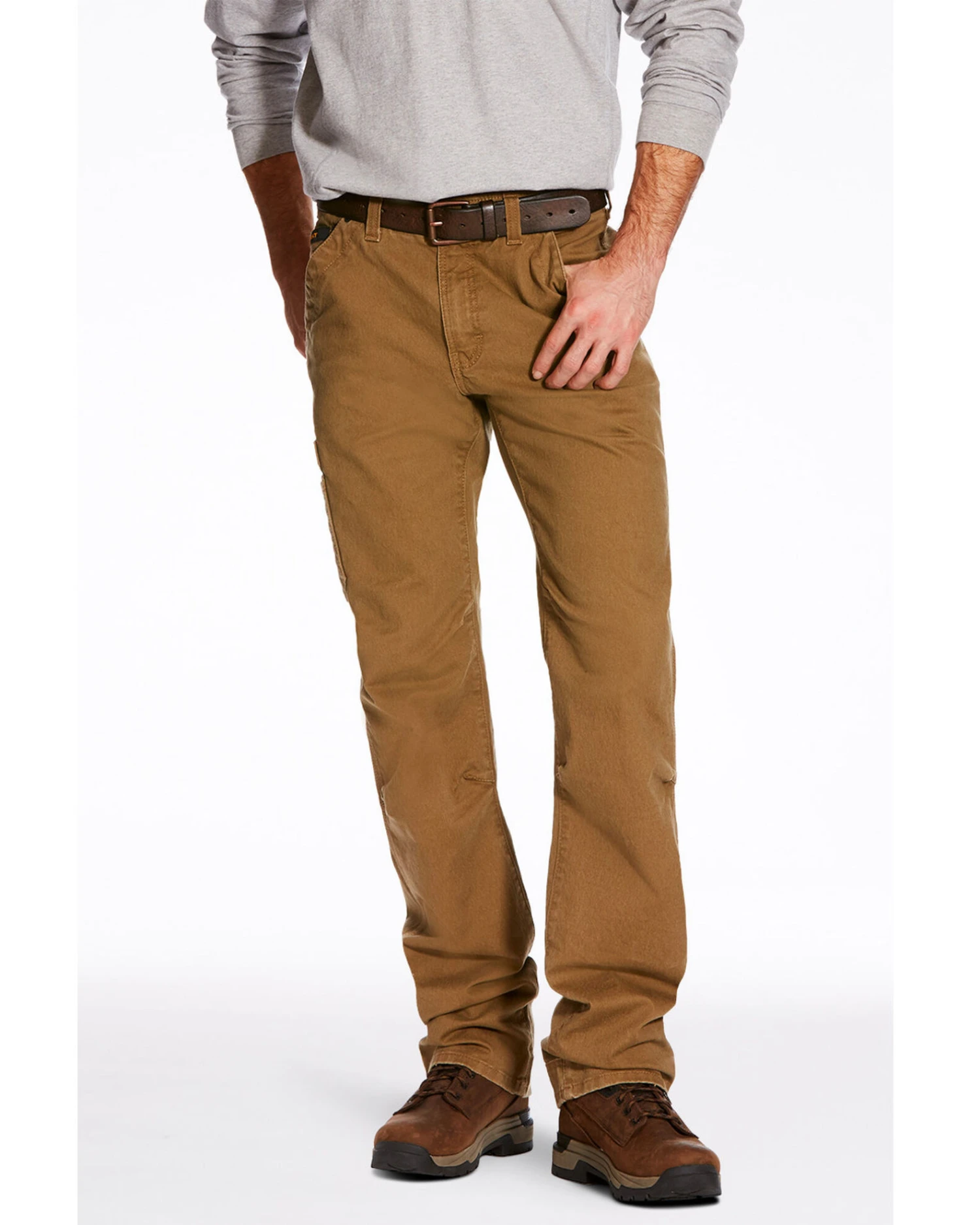 Ariat Men's Rebar M4 Washed Twill Dungaree Work Pants 4 Ariat Men's Rebar M4 Washed Twill Dungaree Work Pants - Image 2