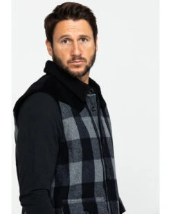 Moonshine Spirit Men's Countryman Buffalo Check Plaid Corduroy Vest  -Ariat || Wrangler || Carhartt Shop 2000282817 001 P3