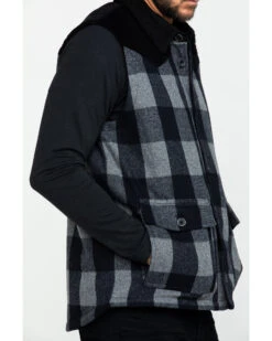 Moonshine Spirit Men's Countryman Buffalo Check Plaid Corduroy Vest  -Ariat || Wrangler || Carhartt Shop 2000282817 001 P5