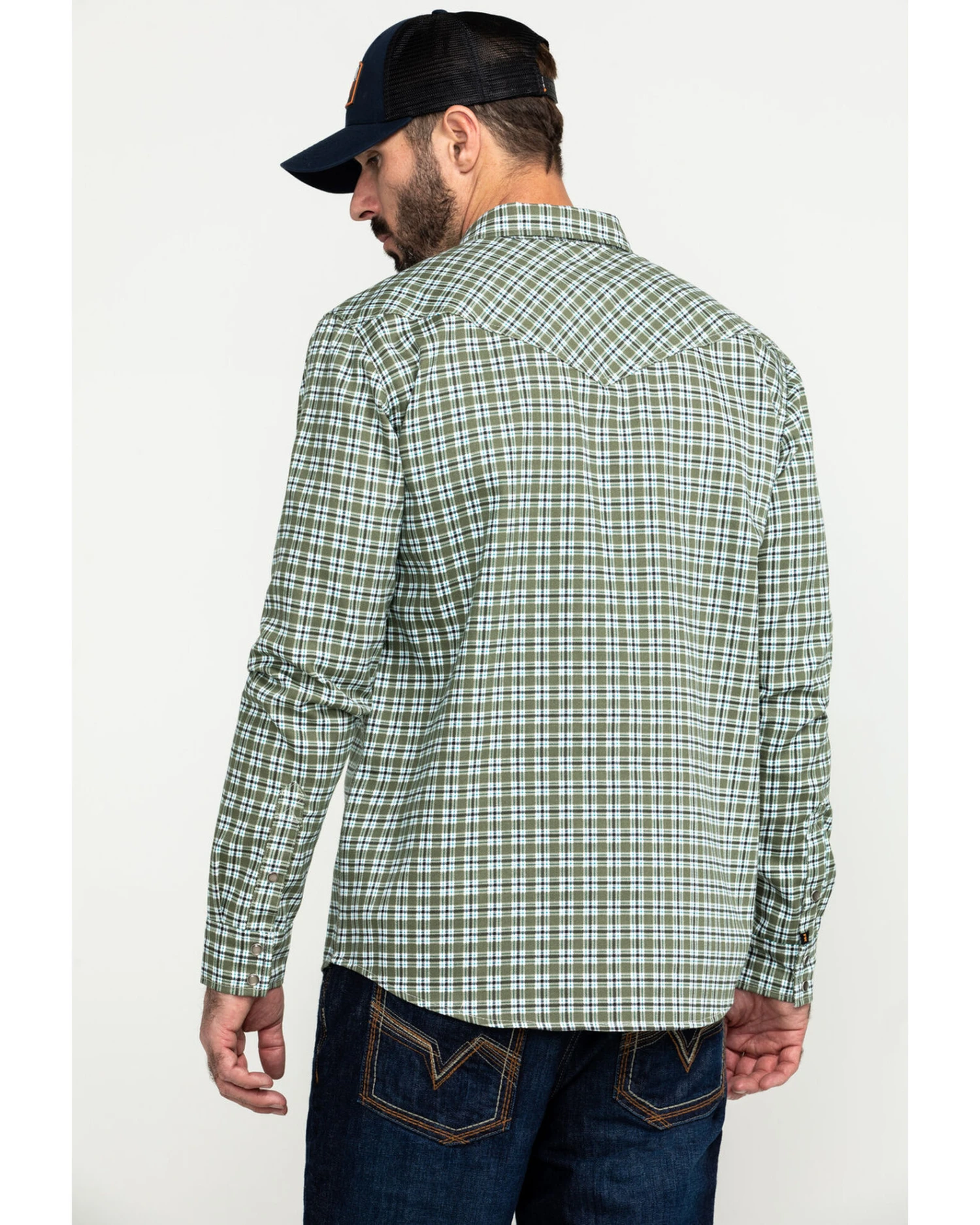 Cody James Men's FR Woven Plaid Print Long Sleeve Button Down Work Shirt 4 Cody James Men's FR Woven Plaid Print Long Sleeve Button Down Work Shirt - Image 2