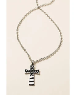 Cody James Men's Stainless Flag Cross 7 Cody James Men's Stainless Flag Cross -Ariat || Wrangler || Carhartt Shop 2000289252 040 P3