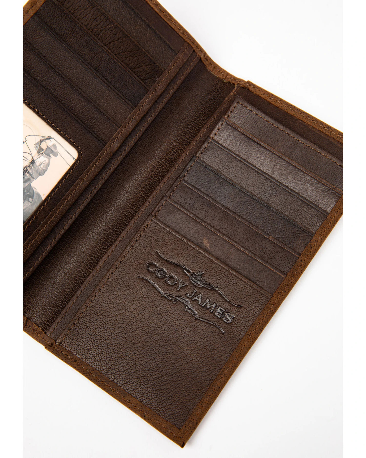 Cody James Men's Americana Leather Checkbook Wallet 6 Cody James Men's Americana Leather Checkbook Wallet - Image 4