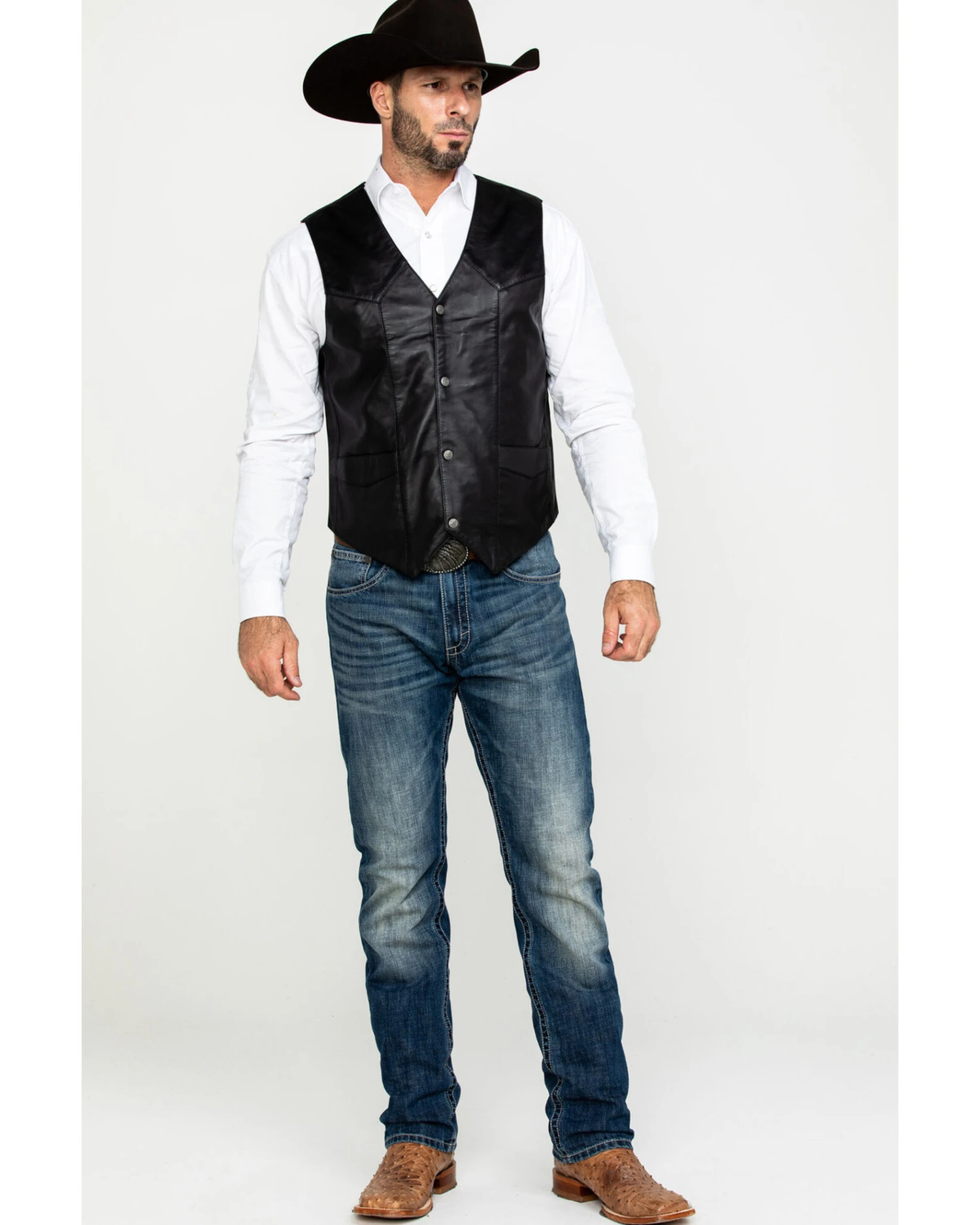 Liberty Wear Men's Jackson Lambskin Leather Vest 8 Liberty Wear Men's Jackson Lambskin Leather Vest - Image 6