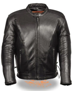 Milwaukee Leather Men's Side Lace Vented Scooter Jacket