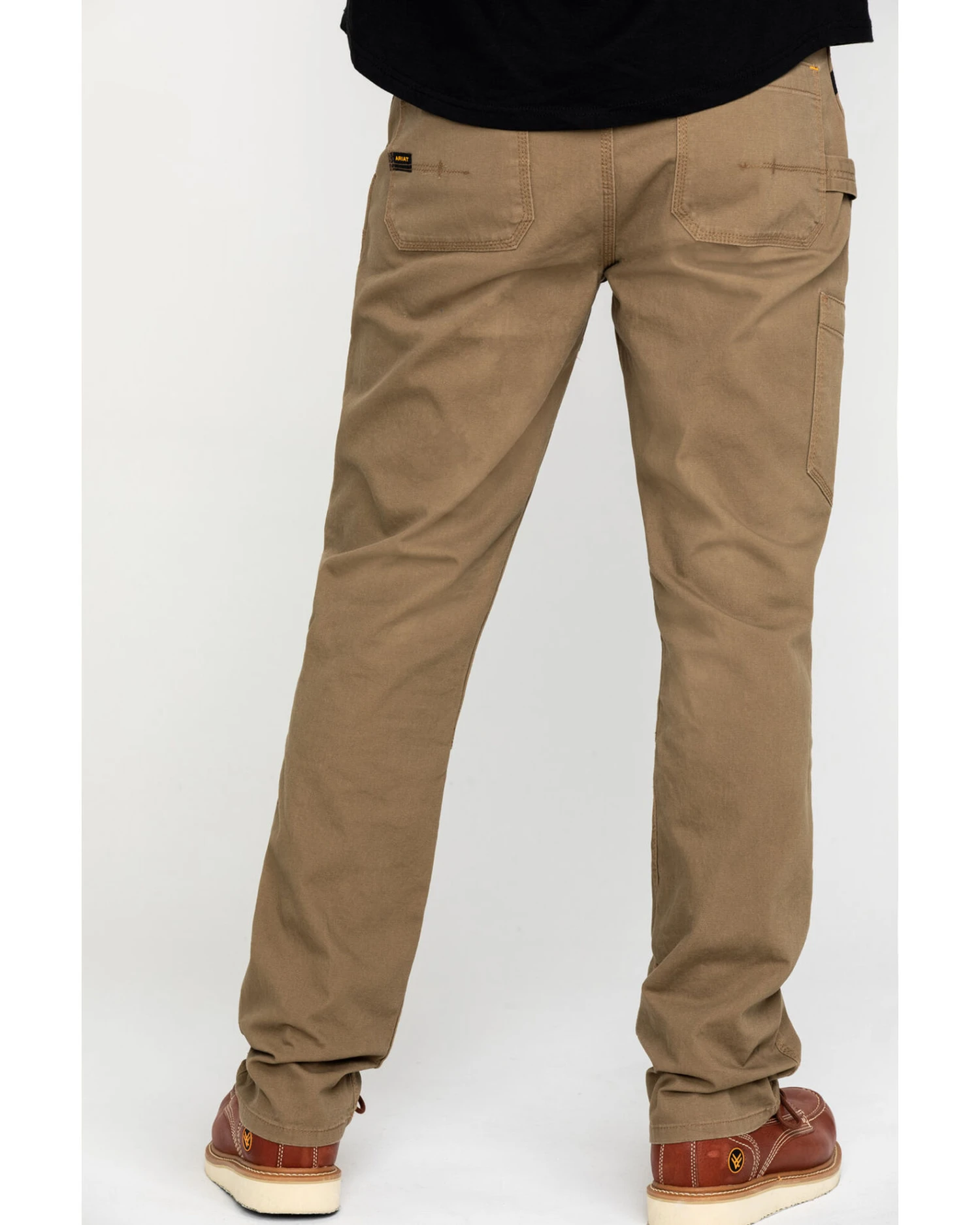 Ariat Men's Khaki Rebar M4 Made Tough Durastretch Double Front Straight Work Pants 3 Ariat Men's Khaki Rebar M4 Made Tough Durastretch Double Front Straight Work Pants