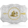 Montana Silversmiths Men's Your Arrow Buckle With Praying Cowboy -Ariat || Wrangler || Carhartt Shop 2000345825 040 P1