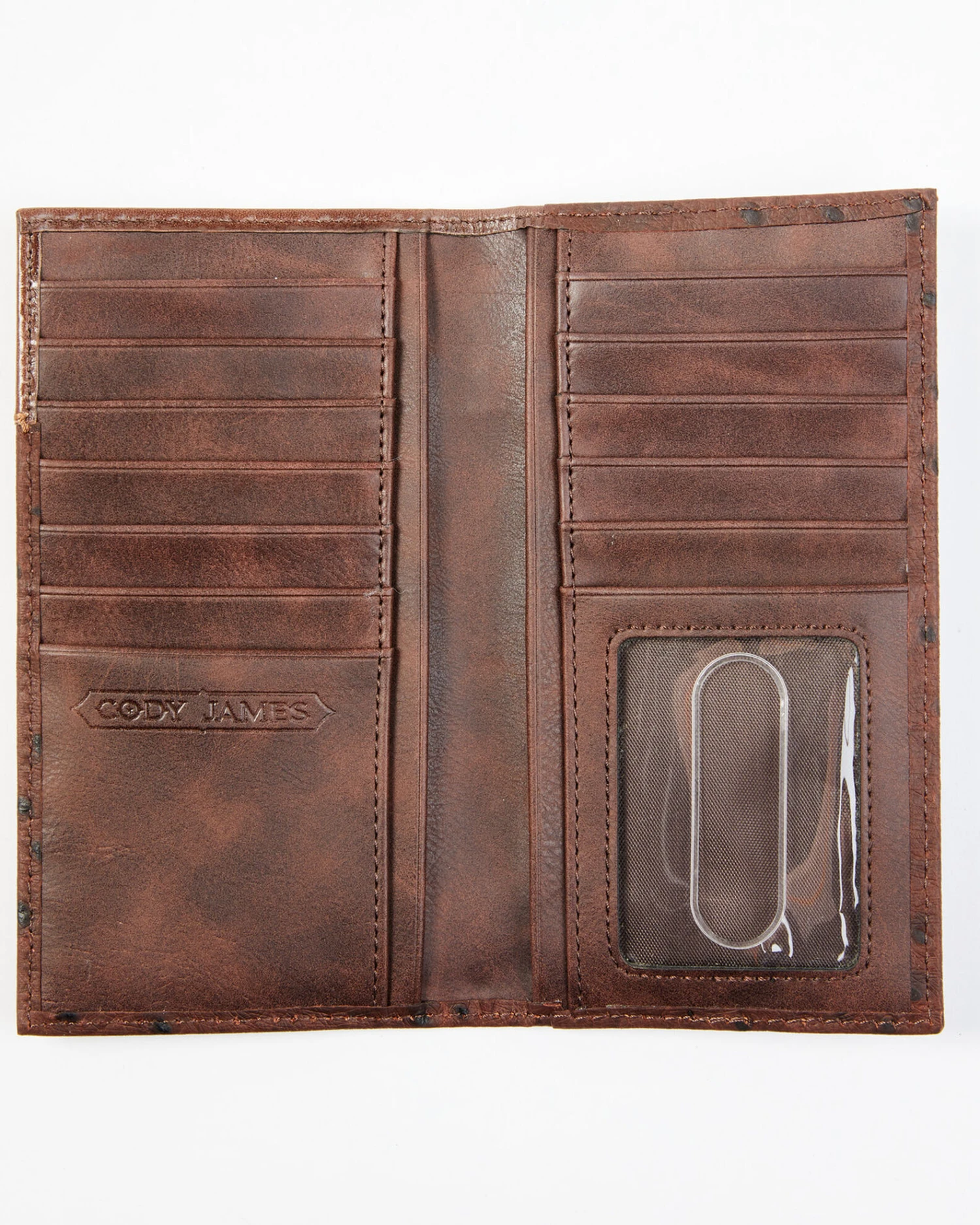 Cody James Men's Bifold Ostrich Print Embossed Rodeo Wallet 4 Cody James Men's Bifold Ostrich Print Embossed Rodeo Wallet - Image 2