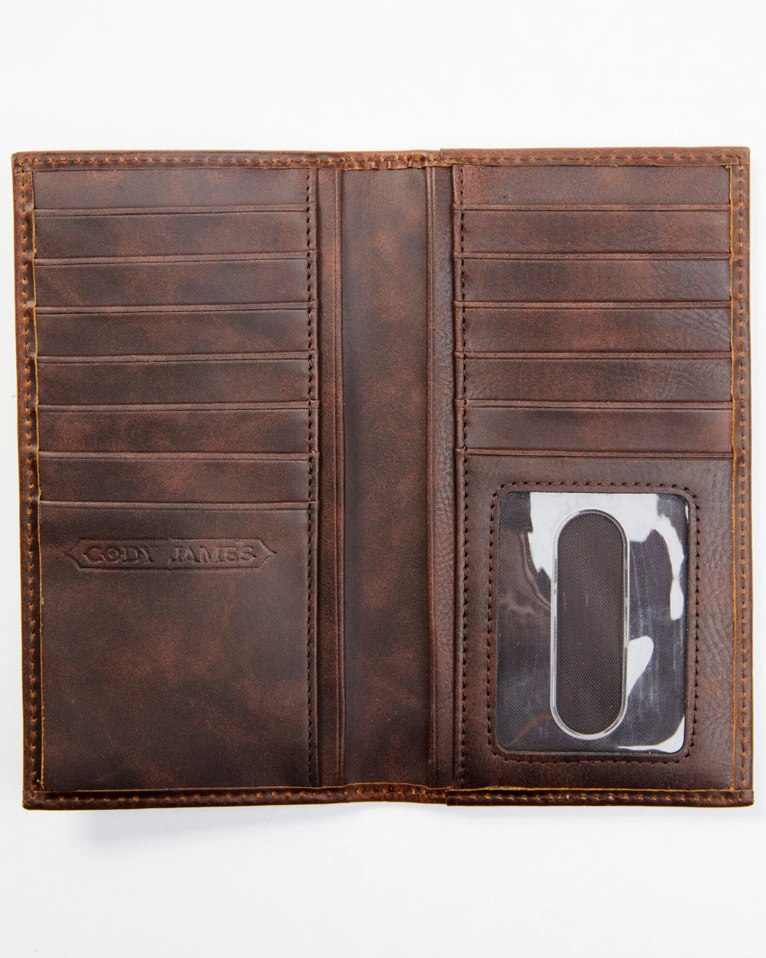 Cody James Men's Brown Rodeo Tooled Leather Wallet 4 Cody James Men's Brown Rodeo Tooled Leather Wallet - Image 2