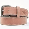 Hawx Men's Brown Pebbled Logo Buckle Leather Belt -Ariat || Wrangler || Carhartt Shop 2000351939 200 P1