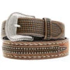 Cody James Men's Brown Hair-On Basketweave Studded Leather Belt -Ariat || Wrangler || Carhartt Shop 2000351993 200 P1