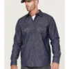 Cody James Men's FR Denim Mount Vernon Long Sleeve Snap Work Shirt 2 Cody James Men's FR Denim Mount Vernon Long Sleeve Snap Work Shirt -Ariat || Wrangler || Carhartt Shop 2000357966 402 P1