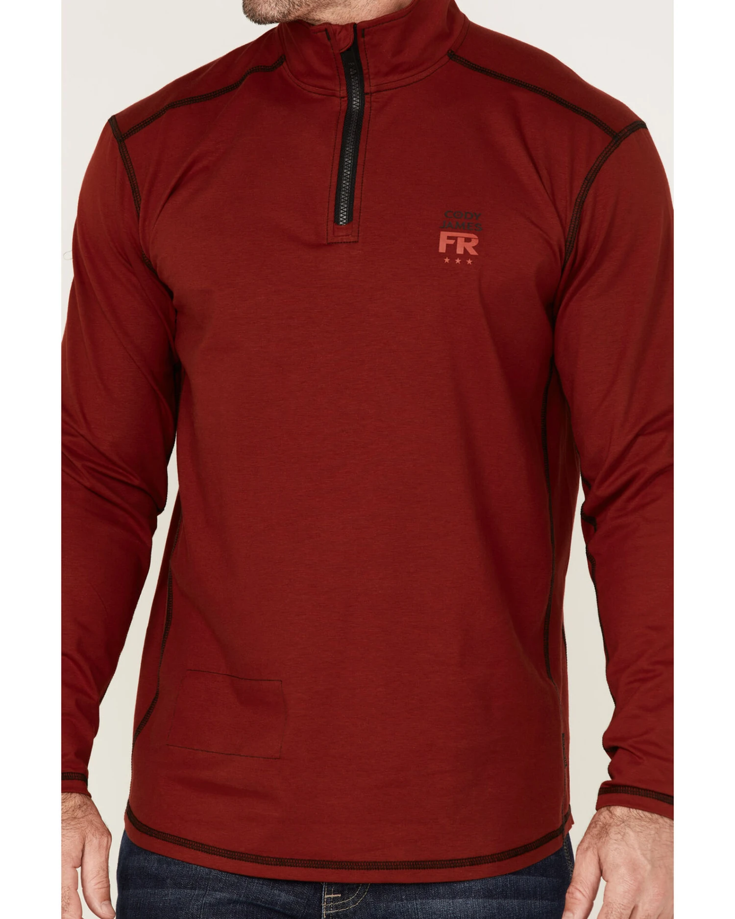 Cody James Men's FR Knit 1/4 Zip-Front Work Pullover 5 Cody James Men's FR Knit 1/4 Zip-Front Work Pullover - Image 3