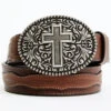 Moonshine Spirit Men's Filigree Cross Buckle Belt -Ariat || Wrangler || Carhartt Shop 2000359576 210 P1