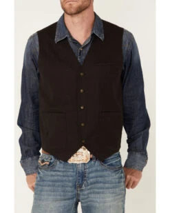 Moonshine Spirit Men's Heather Brown Ridgeline Button-Front Vest  -Ariat || Wrangler || Carhartt Shop 2000359611 200 P3