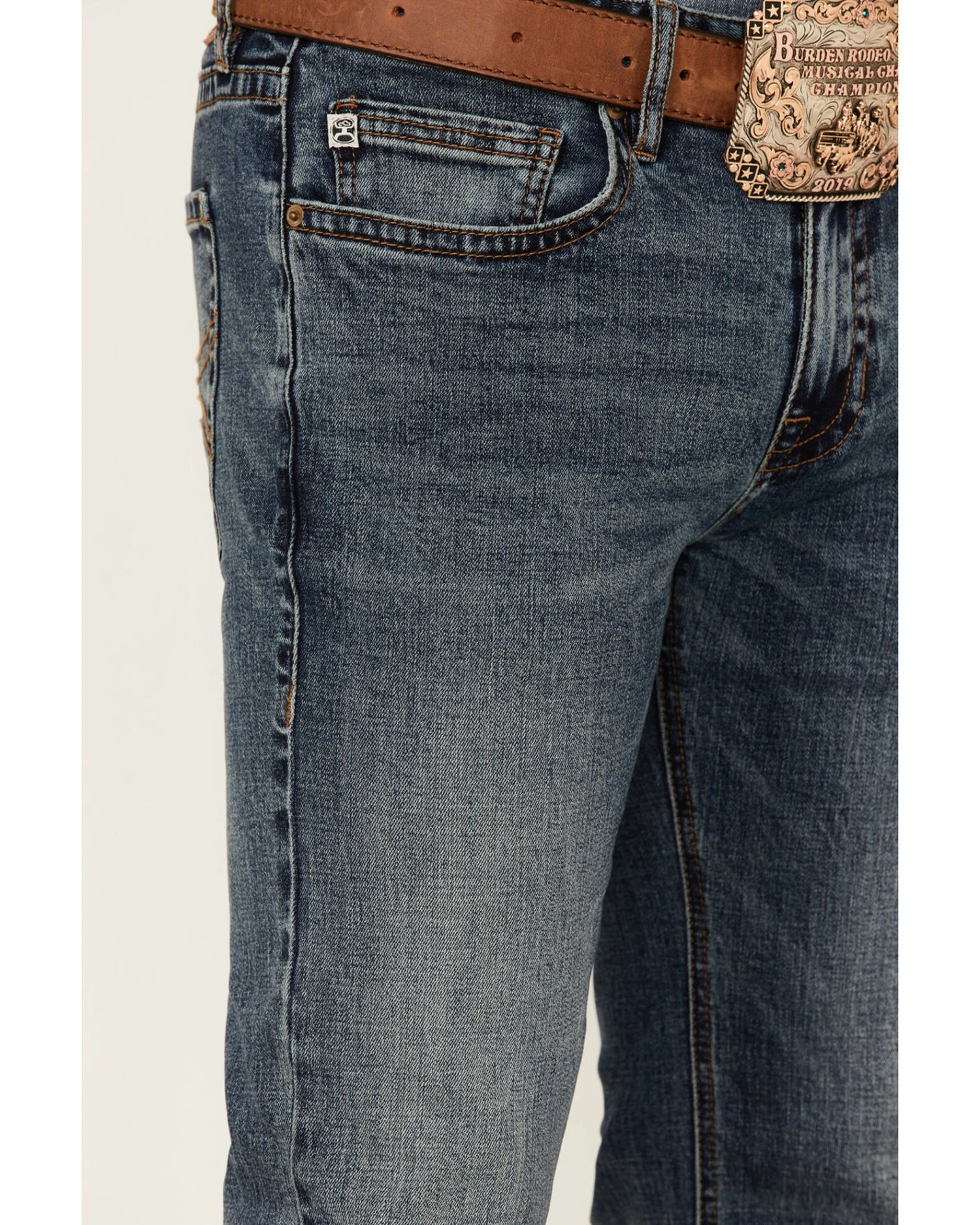 Rock & Roll Denim Men's Hooey Revolver Medium Vintage Stretch Slim Straight Jeans 6 Rock & Roll Denim Men's Hooey Revolver Medium Vintage Stretch Slim Straight Jeans - Image 4