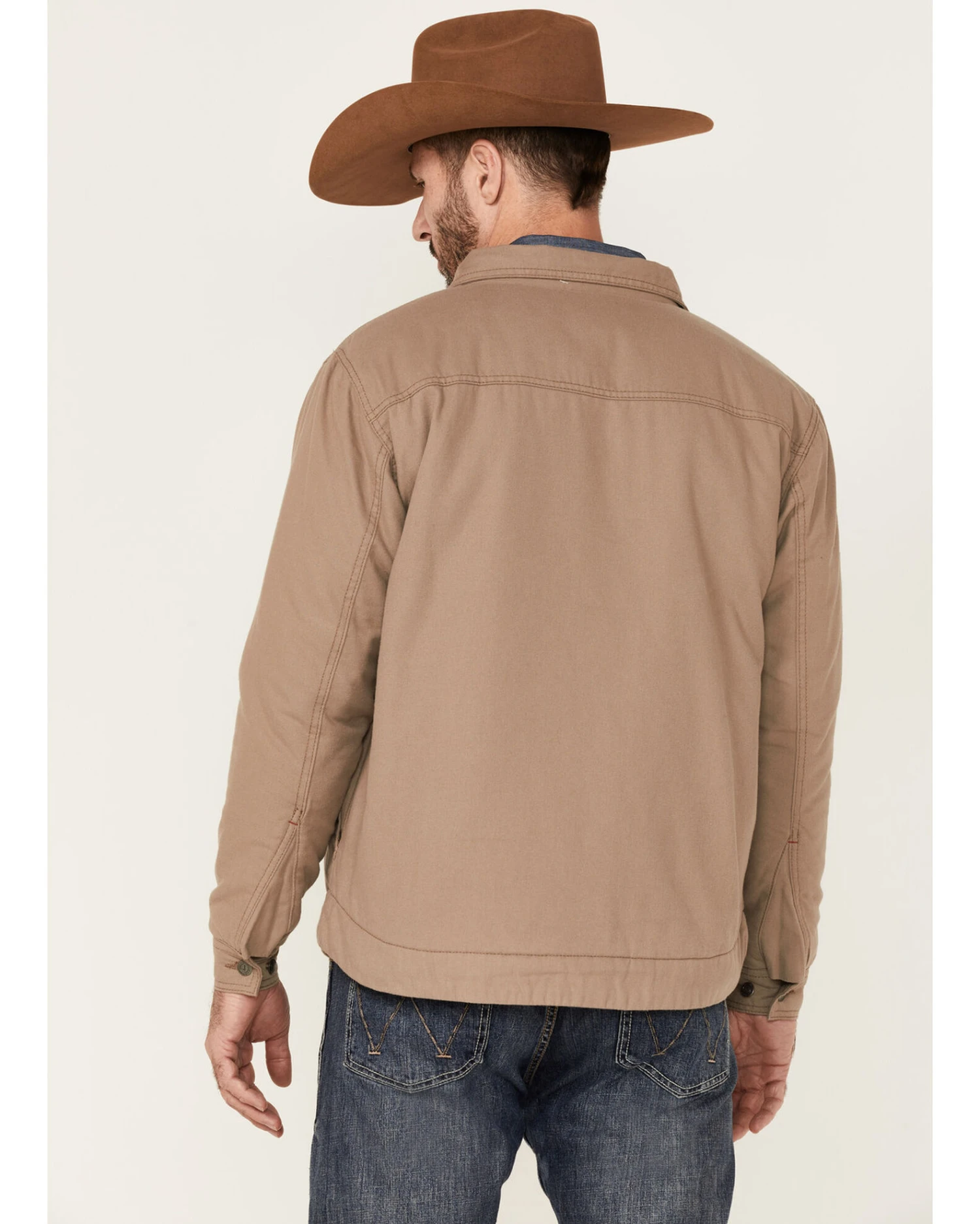 Justin Men's Solid Jackson Long Sleeve Snap Shirt Jacket 6 Justin Men's Solid Jackson Long Sleeve Snap Shirt Jacket - Image 4