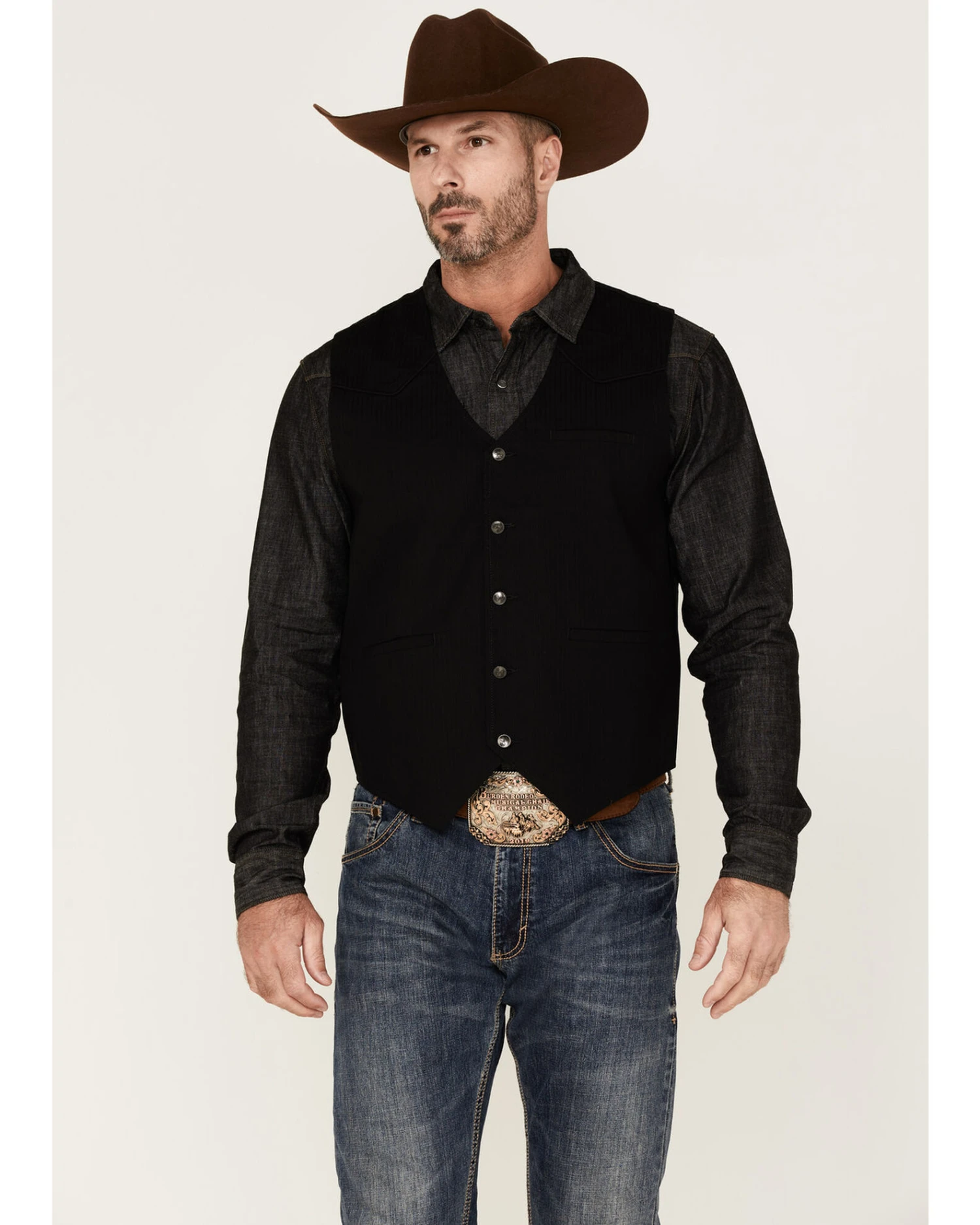 Moonshine Spirit Men's Sunday Brunch Button Down Western Vest 3 Moonshine Spirit Men's Sunday Brunch Button Down Western Vest