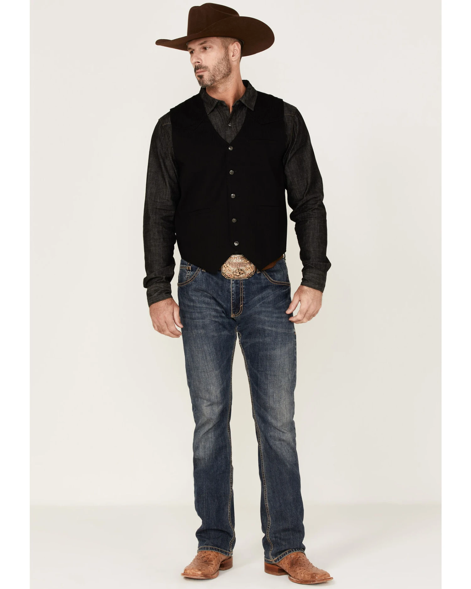 Moonshine Spirit Men's Sunday Brunch Button Down Western Vest 4 Moonshine Spirit Men's Sunday Brunch Button Down Western Vest - Image 2