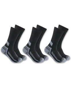Carhartt Men's Force Midweight Crew Socks - 3-Pack