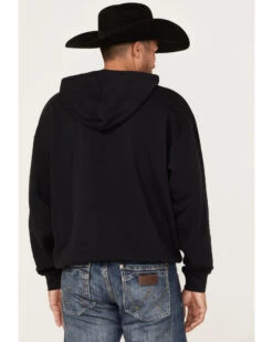 Wrangler Men's 75 Years Black Horse Graphic Hooded Sweatshirt  -Ariat || Wrangler || Carhartt Shop 2000366793 001 P4