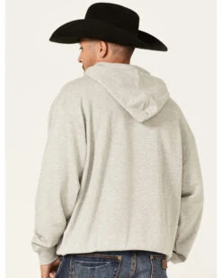 Wrangler Men's 75 Years Heather Gray Horse Graphic Hooded Sweatshirt  -Ariat || Wrangler || Carhartt Shop 2000366795 070 P4