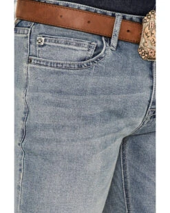 Rock & Roll Denim Men's Hooey Light Vintage Wash Revolver Stretch Slim Straight Jeans -Ariat || Wrangler || Carhartt Shop 2000367640 205 P2