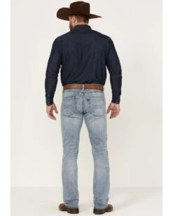 Rock & Roll Denim Men's Hooey Light Vintage Wash Revolver Stretch Slim Straight Jeans -Ariat || Wrangler || Carhartt Shop 2000367640 205 P3