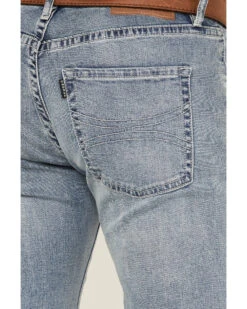 Rock & Roll Denim Men's Hooey Light Vintage Wash Revolver Stretch Slim Straight Jeans -Ariat || Wrangler || Carhartt Shop 2000367640 205 P4