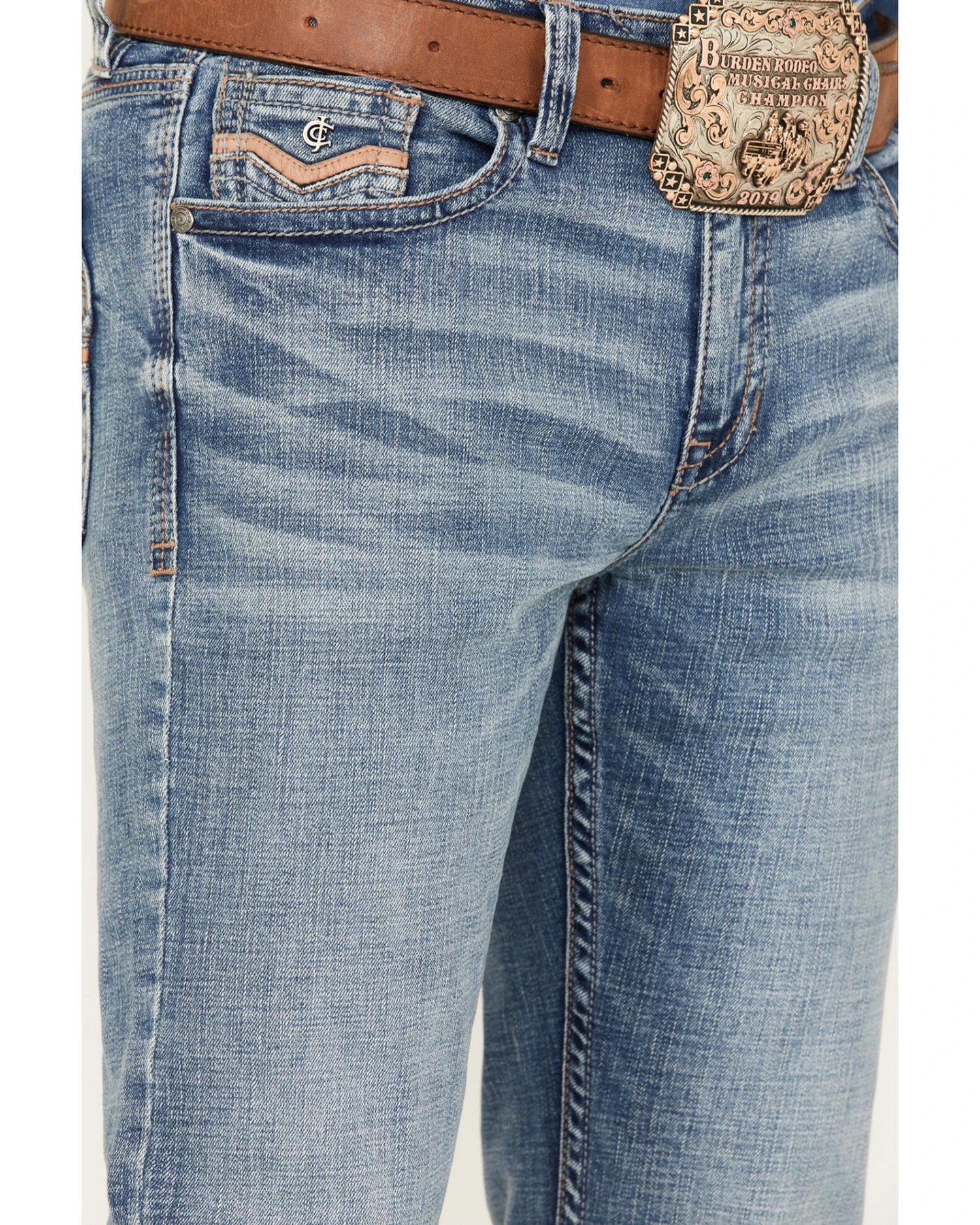 Cody James Men's Manning Light Wash Slim Boot Stretch Denim Jeans 4 Cody James Men's Manning Light Wash Slim Boot Stretch Denim Jeans - Image 2