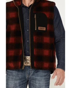 Pendleton Men's Ridgeline Buffalo Checker Fleece Vest -Ariat || Wrangler || Carhartt Shop 2000374618 600 P3
